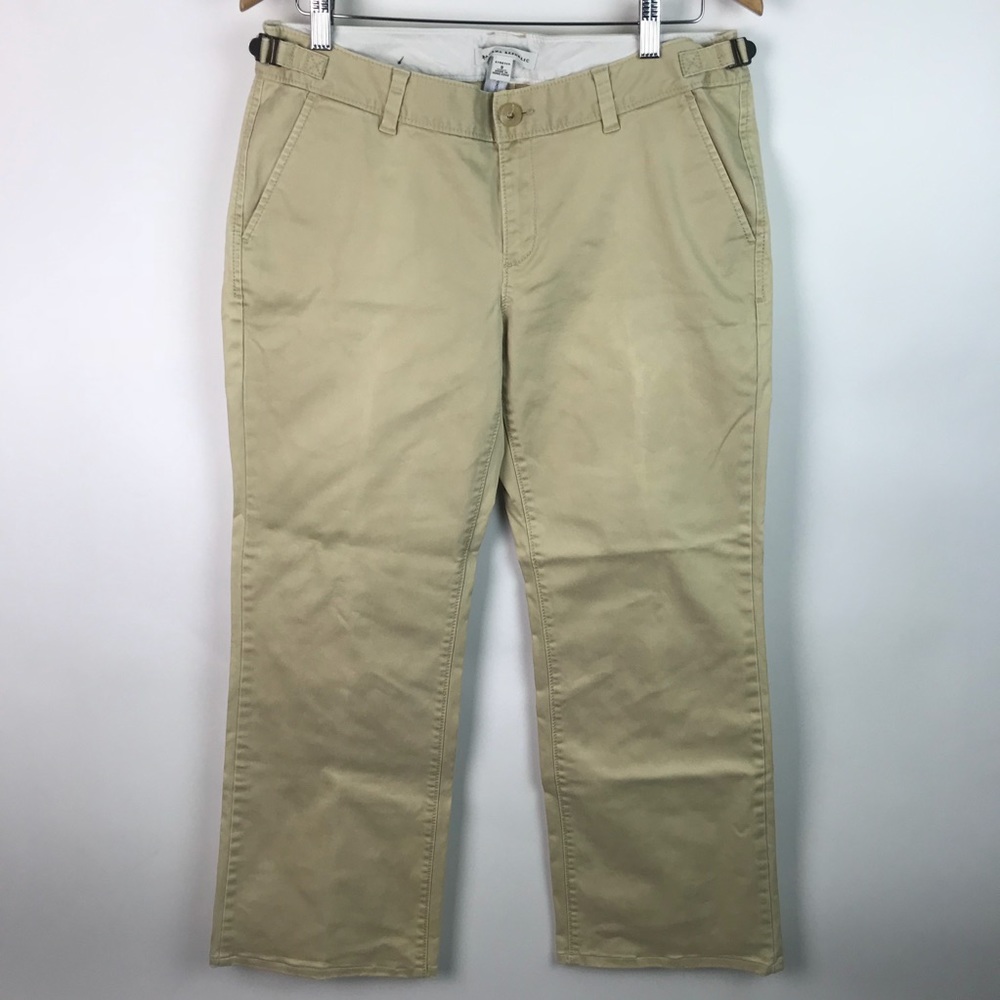 Banana Republic Stretch Cropped Khakis 8 AI36